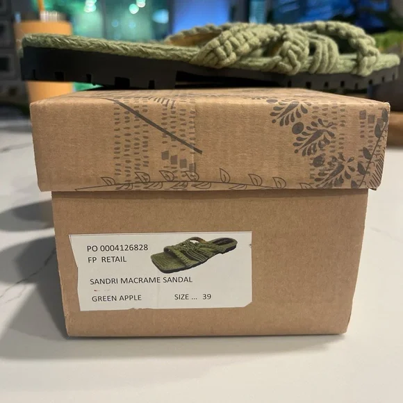 Free People Green Crochet Braided Sandals - Picture 5 of 5